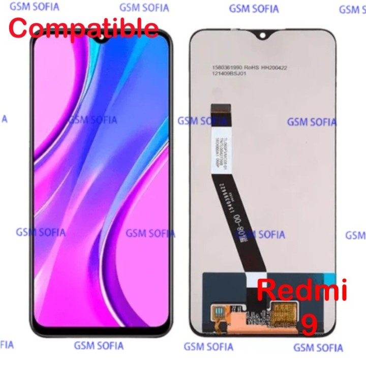 Pantalla completo compatible sin marco para Xiaomi Redmi 9 / Poco M2