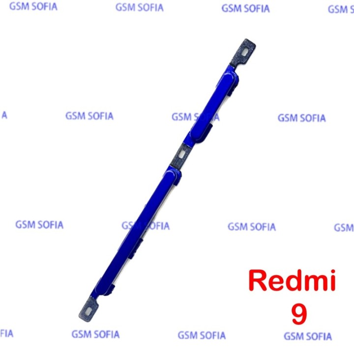 botones laterales power + Volumen para Xiaomi Redmi 9 - Azul