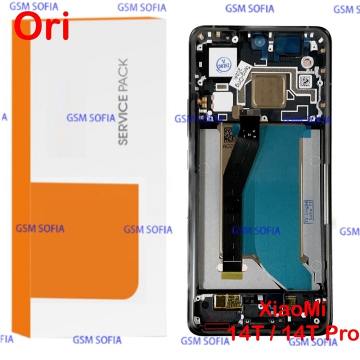 Pantalla Completa Ori servipak con Marco para Xiaomi Mi 14T Pro - Negro