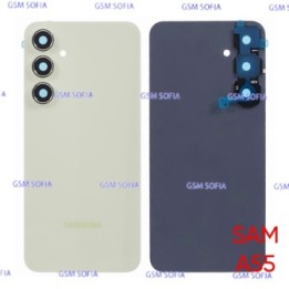 Tapa Trasera Con Lente Para Samaung Galaxy A55 5G / A555 - Amarillo