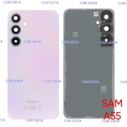 Tapa Trasera Con Lente Para Samaung Galaxy A55 5G / A555 - Rosa