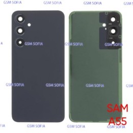 Tapa Trasera Con Lente Para Samaung Galaxy A55 5G / A555 - Negro