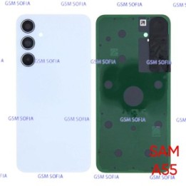 Tapa Trasera Con Lente Para Samaung Galaxy A55 5G / A555 - Azul