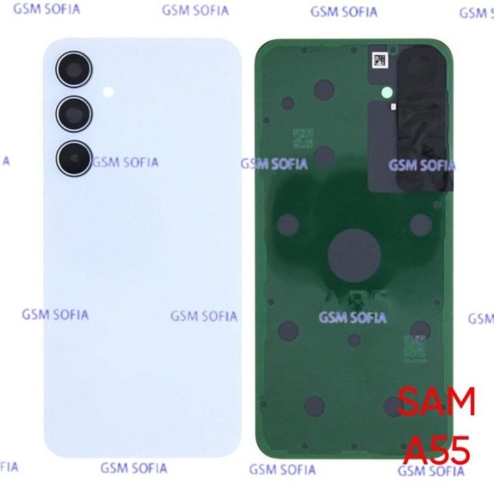Tapa Trasera Con Lente Para Samaung Galaxy A55 5G / A555 - Azul