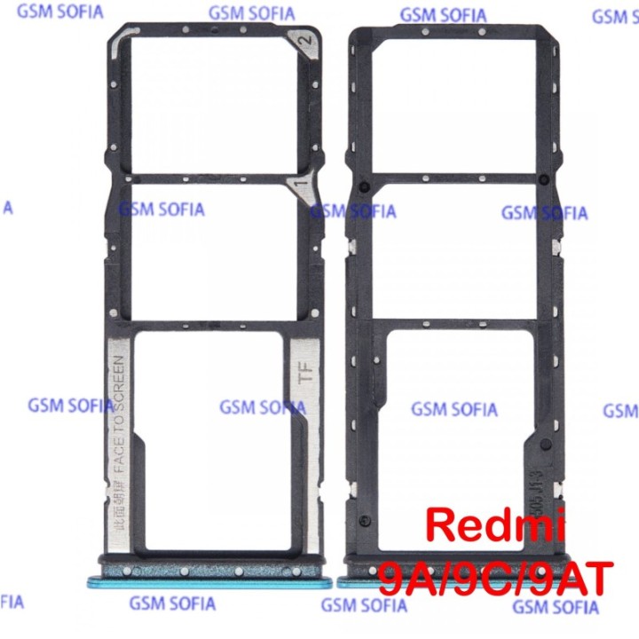 bandeja de sim para Xiaomi Redmi 9C / Redmi 9A / Redmi 9AT - Verde