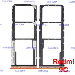 bandeja de sim para Xiaomi Redmi 9C  - Naranja