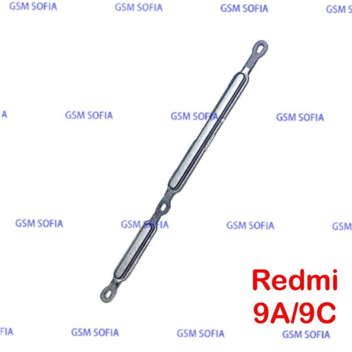 Botón lateral power + volumen para Redmi 9A / Redmi 9C - Negro