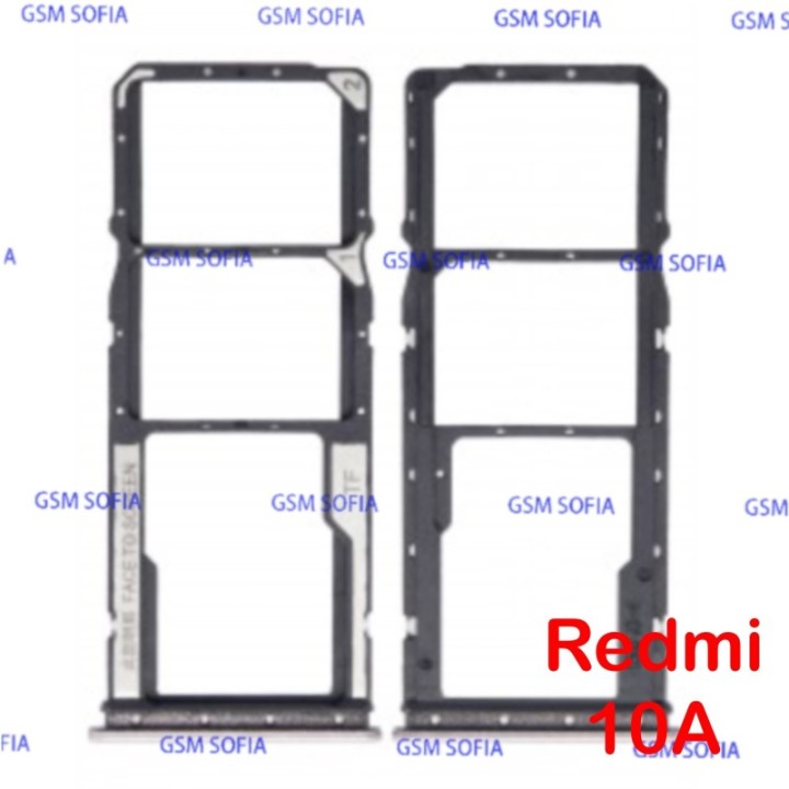 bandeja de sim para Xiaomi Redmi 10A - Plata