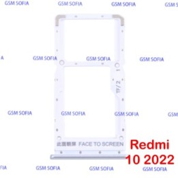 Bandeja sim para Redmi 10 2022 - Plata