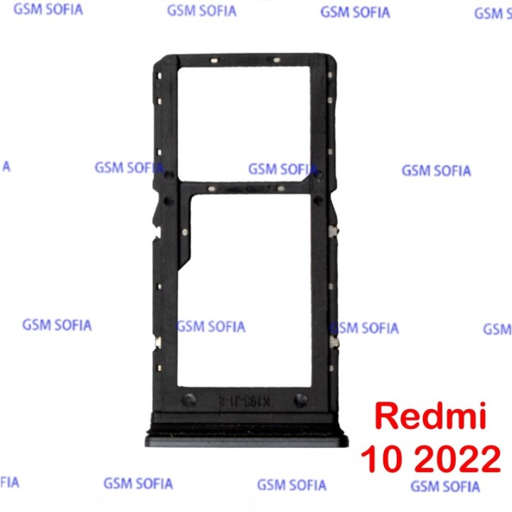 Bandeja sim para Redmi 10 2022 - Negro