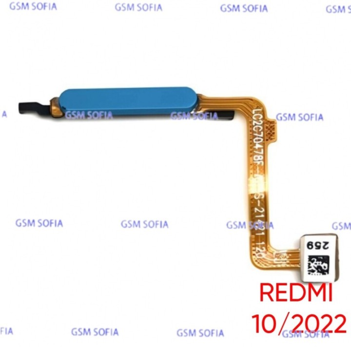 Sensor de huella para Xiaomi Redmi 10 / Redmi 10 Prime / Redmi 10 2022 - Azul