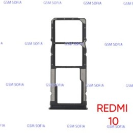 Bandeja sim para Redmi 10 - Negro