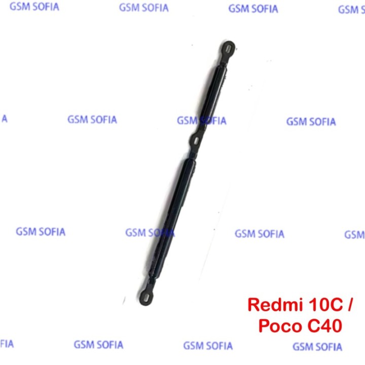 Botón lateral power + volumen para Poco C40 / Redmi 10C - Negro