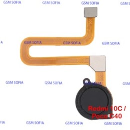 Flex huella Para Redmi 10c / Poco C40 - Negro