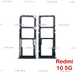 Bandeja sim para Redmi 10 5G / 22041219G - Negro