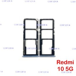 Bandeja sim para Redmi 10 5G / 22041219G - Azul