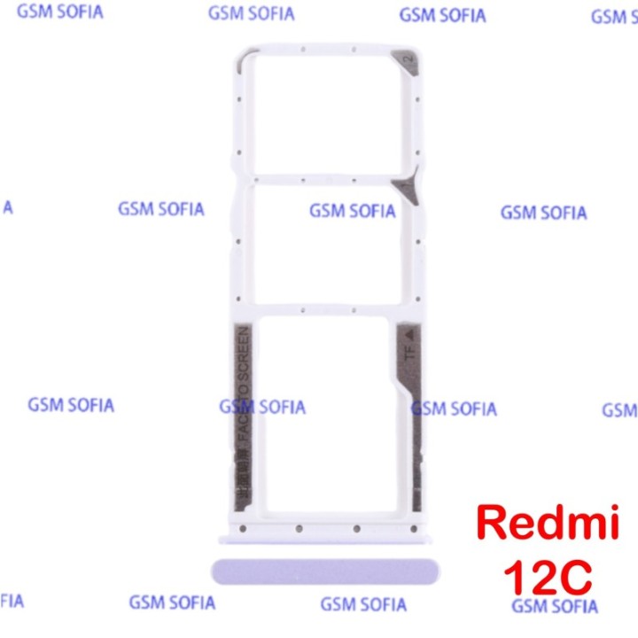 Bandeja sim + SD Para Redmi 12C - Lila