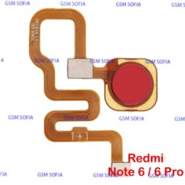 Flex Huella Para Redmi Note 6 / Redmi Note 6 Pro - Rojo