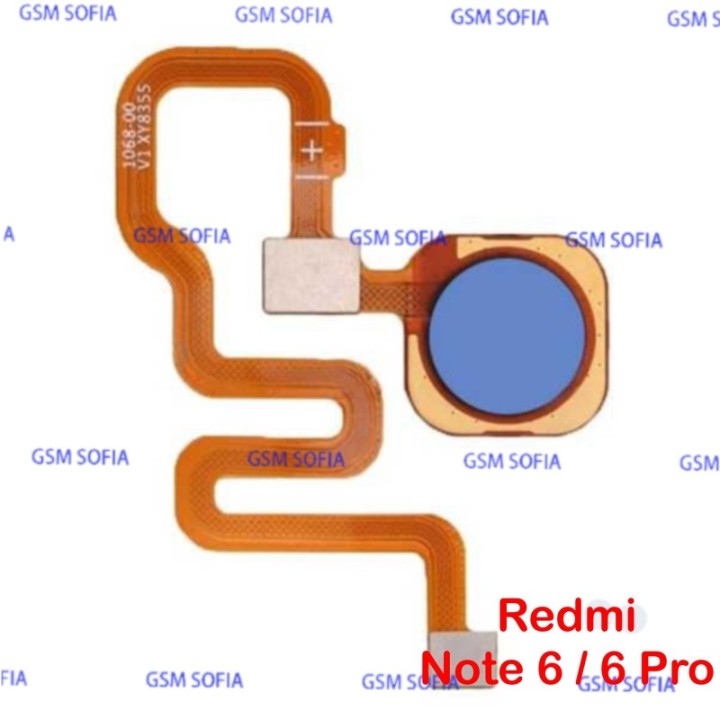 Flex Huella Para Redmi Note 6 / Redmi Note 6 Pro - Azul