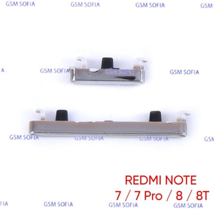 Boton lateral volumen y power para Xiaomi Redmi Note 7 / Redmi Note 7 pro / Redmi Note 8 / Redmi Note 8T - Plata