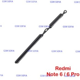 Botón lateral power + volumen para Redmi note 6 / Redmi note 6 pro - Negro