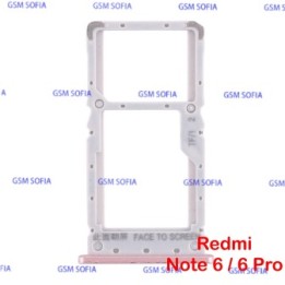 Bandeja SIM + SIM/SD Para Xiaomi Redmi Note 6 / Redmi Note 6 Pro - Rosa