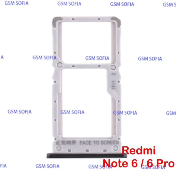 Bandeja SIM + SIM/SD Para Xiaomi Redmi Note 6 / Redmi Note 6 Pro - Oro