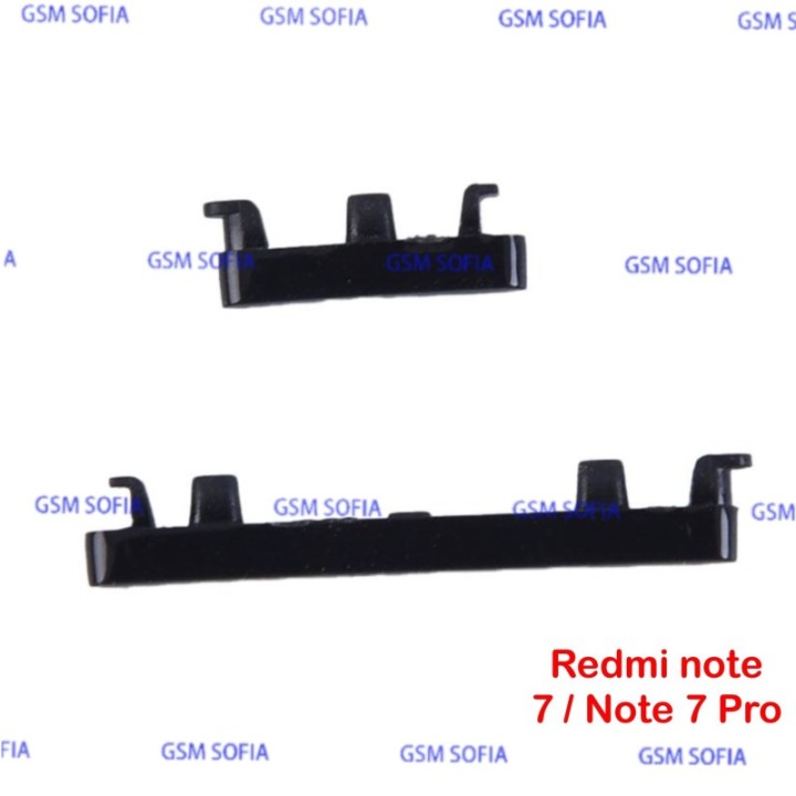 Boton lateral volumen y power para Xiaomi Redmi Note 7 / Redmi Note 7 pro / Redmi Note 8 / Redmi Note 8T - Negro