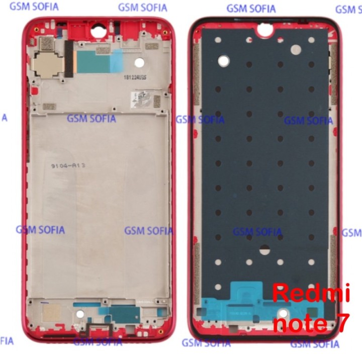 Marco Lateral / Chasis pantalla para Redmi note 7 / Redmi note 7 Pro - Rojo