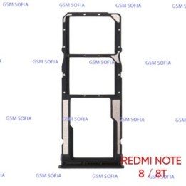 Bandeja Sim+Micro SD Para Xiaomi Redmi Note 8 / Redmi Note 8T - Negro