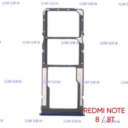 Bandeja Sim+Micro SD Para Xiaomi Redmi Note 8 / Redmi Note 8T - Azul