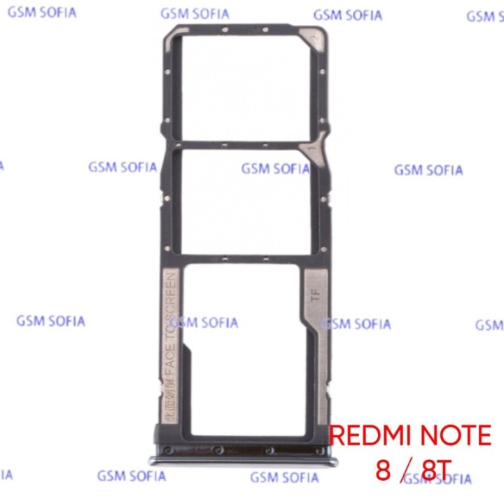 Bandeja Sim+Micro SD Para Xiaomi Redmi Note 8 / Redmi Note 8T - Plata
