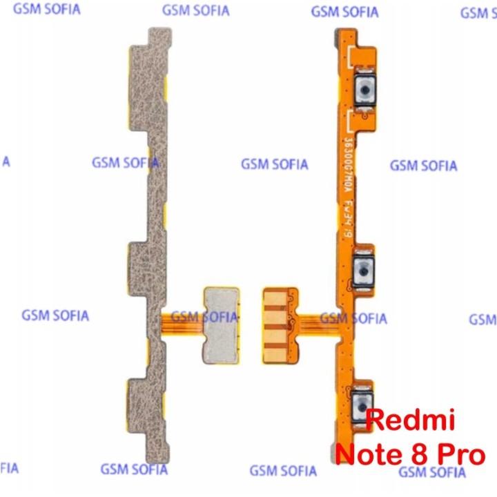 Flex Power Boton Encendido+Volumen Para Xiaomi Redmi Note 8 Pro