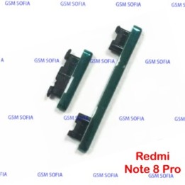 boton lateral volumen y power para Xiaomi Redmi Note 8 pro - Verde