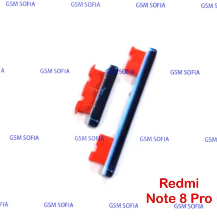 boton lateral volumen y power para Xiaomi Redmi Note 8 pro - Azul