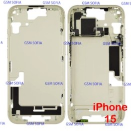 Chasis / Marco Lateral Para iPhone 15 - Amarillo