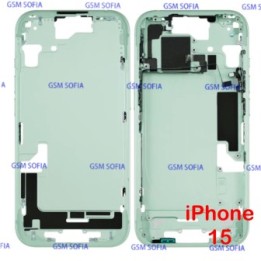 Chasis / Marco Lateral Para iPhone 15 - Verde