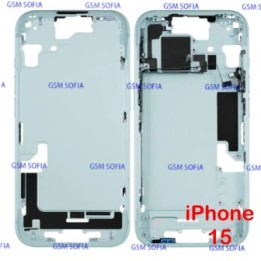 Chasis / Marco Lateral Para iPhone 15 - Azul