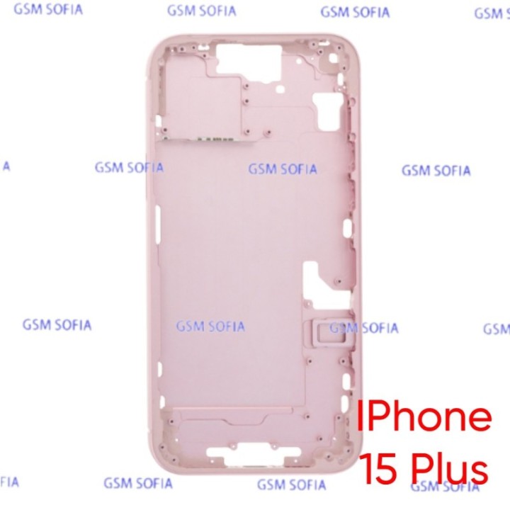 Chasis / Marco Lateral Para iPhone 15 Plus - Rosa