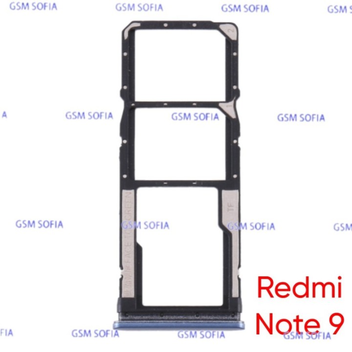Bandeja SIM + SIM/SD Para Xiaomi Redmi Note 9 - Azul Marino