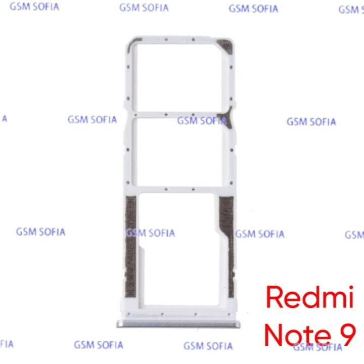 Bandeja SIM + SIM/SD Para Xiaomi Redmi Note 9 - Blanco