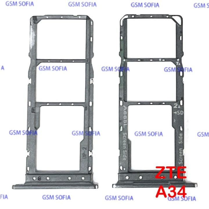Bandeja sin Para ZTE Blade A34 / ZTE A34 - Negro