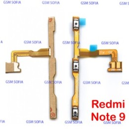 Flex Boton Power Encendido Y Volumen Para Xiaomi Redmi Note 9
