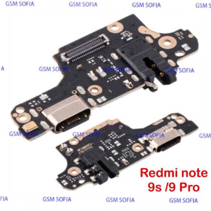 Placa Carga Tipo C Y Jack Audio Para Xiaomi Redmi Note 9S / Redmi Note 9 Pro / Poco m2 Pro