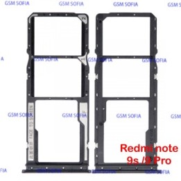 bandeja sim Para Xiaomi Redmi Note 9 Pro / Redmi Note 9S - Negro