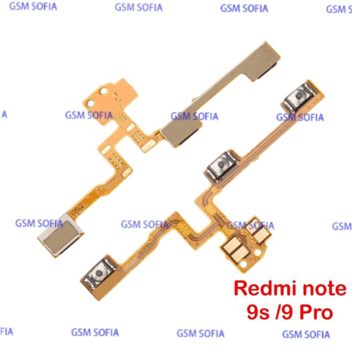 Flex Boton Power Encendido Y Volumen Para Xiaomi / Redmi Note 9S / Redmi Note 9 PRO / Poco M2 Pro