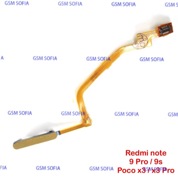 Flex Lector de Huella Para Poco X3 / Poco X3 pro / Poco X3 NFC / Redmi note 9s / Redmi note 9 Pro - Oro Rosado