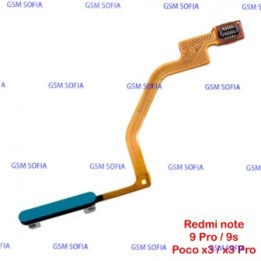Flex Lector de Huella Para Poco X3 / Poco X3 pro / Poco X3 NFC / Redmi note 9s / Redmi note 9 Pro - Verde