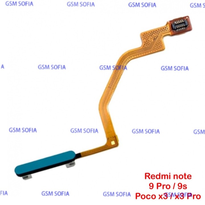 Flex Lector de Huella Para Poco X3 / Poco X3 pro / Poco X3 NFC / Redmi note 9s / Redmi note 9 Pro - Verde