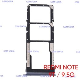 Bandeja sim para Redmi note 9T / Redmi note 9 5G - Negro